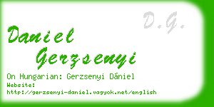 daniel gerzsenyi business card